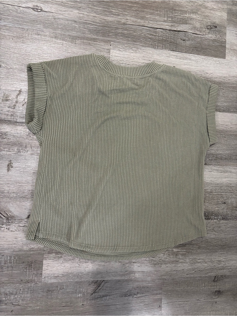 GEORGIA Ribbed Short Sleeve Tee - Picture 3 of 3